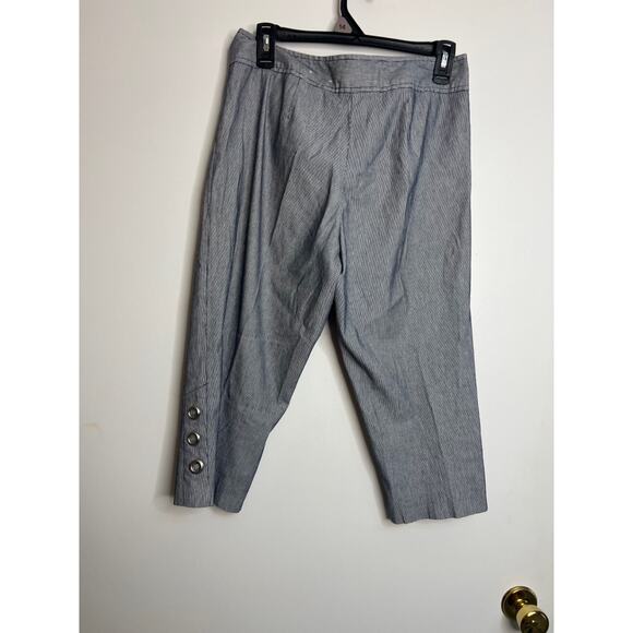 Dress Barn Size 4P Striped Capris - Picture 6 of 6